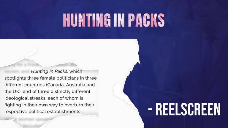FathomFilm's tweet photo. Here are some thing said about #HuntingInPacks in the press following the #HotDocs lineup announcement.
@jessphillips @RepJayapal @MichelleRempel @chloesosasims @annshin @HannahDonegan https://t.co/K0avQrg4Dg