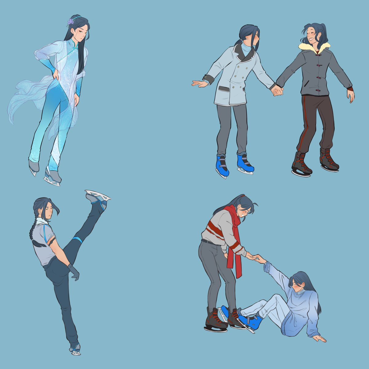 steppjesX's tweet photo. Pro skater lwj pretending to know nothing about skating in order to go on dates??
Yes. 
He’s finally here💙 https://t.co/GuyvWFyWO6