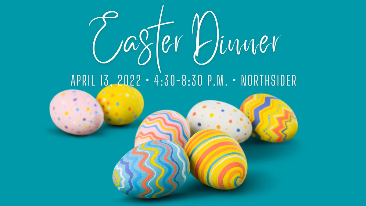 Mark your calendar, Easter dinner will be served at the Northsider on April 13 from 4:30-8:30 p.m. All students are welcome; use a meal swipe or pay at the door. Menu &amp; details at link.stthomas.edu/theme-dinners.
