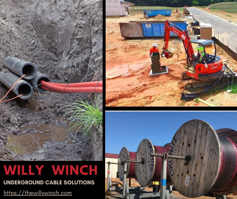 Willy Winch Mechanical Cable Reeling Spool is constructed from long-lasting 3/8 steel and heavy duty aluminum capstan. thewillywinch.com
#fiberoptic #cabling #cableplacing #excavator #excavation #cablepulling #excavatorbucket #equipment #cablereel #cable #cablereeling