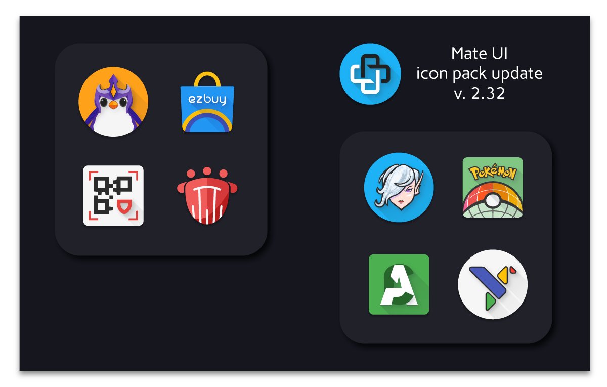 thecoffeemilks's tweet photo. Mate UI great #iconPack #update: +80 #Icons 
Reached 5700+ icons 👇
https://t.co/0LTXpbEjGn

3 promocodes. Results saturday. Like, follow us and retweet. Don't forget to tag your friends

#Android #googleplay #materialdesign #homescreen #mateui #novalauncher https://t.co/QbSMHI6vva