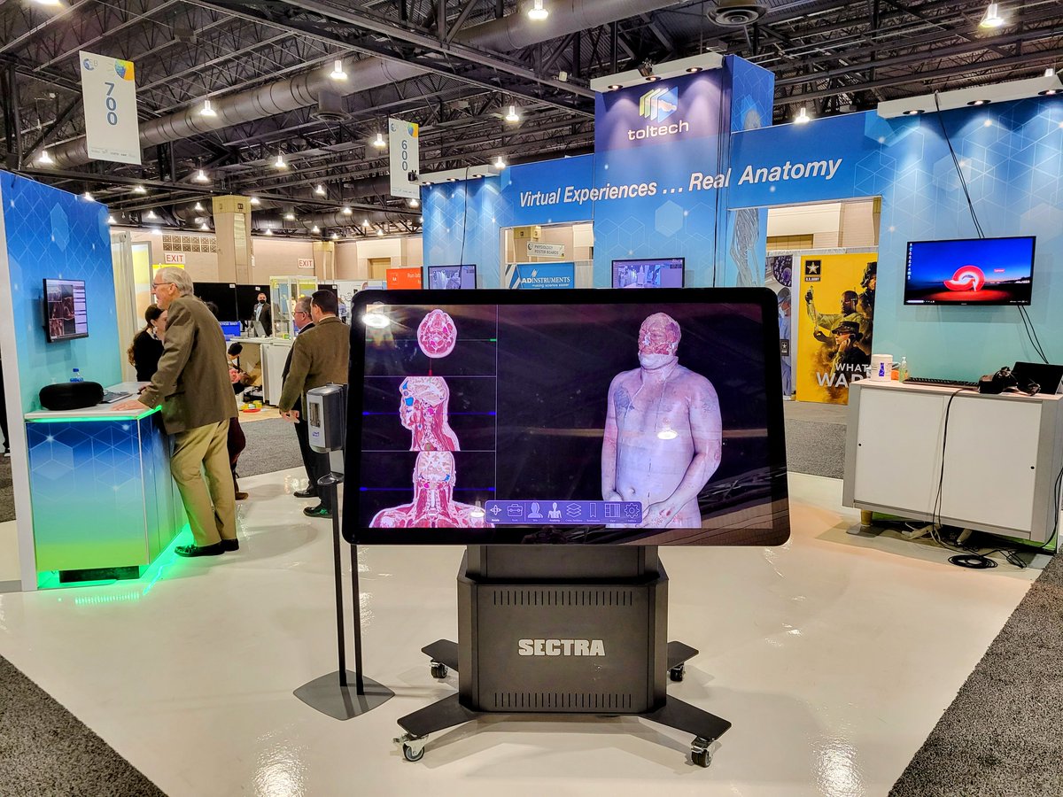 motorprimitive's tweet photo. Exploring 2022 #VR #anatomy education offerings at the #expbio2022 @expbio . Amazing exhibits from @TouchofLifeTech @3Dorganon #HoloAnatomy . 
Cant wait to try them @DrexelCNHP Immersive VR Labs.
Special thanks to @TouchofLifeTech for a day pass and demo of their VH dissector. https://t.co/yWYWqFRUl7