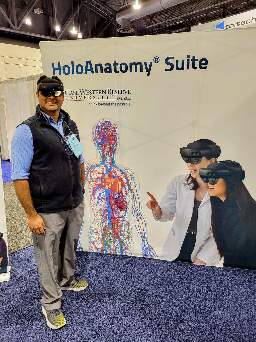 motorprimitive's tweet photo. Exploring 2022 #VR #anatomy education offerings at the #expbio2022 @expbio . Amazing exhibits from @TouchofLifeTech @3Dorganon #HoloAnatomy . 
Cant wait to try them @DrexelCNHP Immersive VR Labs.
Special thanks to @TouchofLifeTech for a day pass and demo of their VH dissector. https://t.co/yWYWqFRUl7