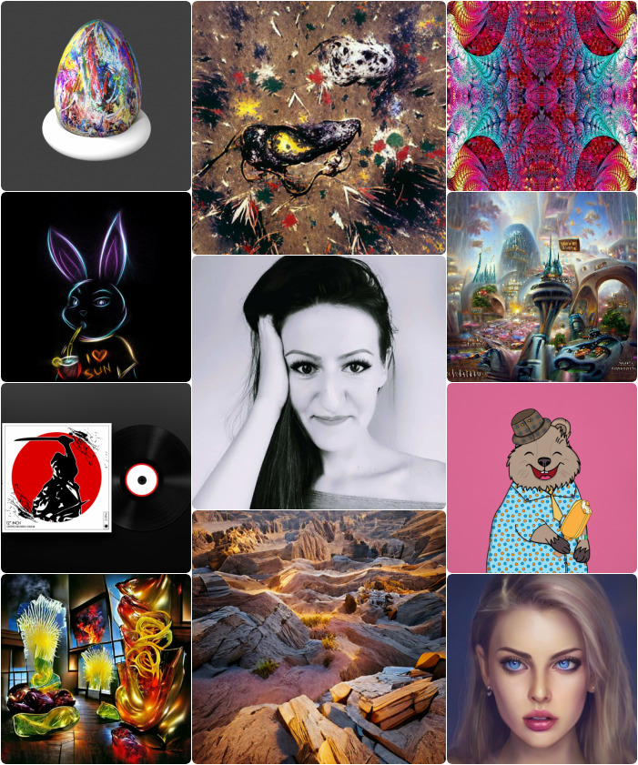 ArtvisionNFT's tweet photo. Let's share art and artists collages! 😋

✅Drop your collage
✅Include text/prices if want
✅RT/like/reply your favorites! Engage!
❌NO LINK

🔄RT for max exposure

🛍️NFT collectors invited to shop https://t.co/7Ql2FGhF9m