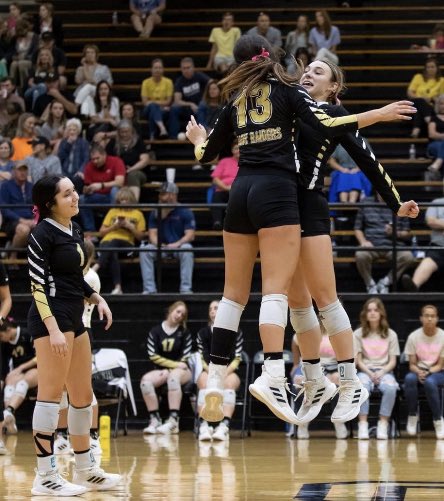 Congratulations to @camnicole_03 <a href="/maegan_lacy/">maegan lacy</a> &amp; <a href="/SadiePortmann/">sadie portmann</a> for being selected to play in the 🏐 Oil Bowl game! We are so proud of y’all!