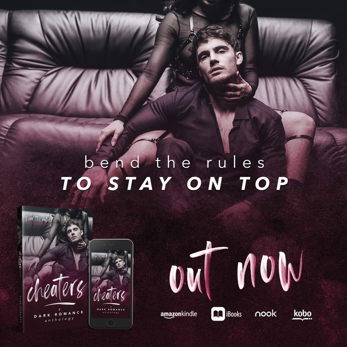 🃏Out Now!🃏

The game: dishonesty.
The goal: to gain advantage.

geni.us/Cheaters

#darkromancebooks #cheatersanthology  #forbiddenrules
#nook #ibooks #amazon