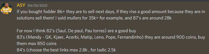 AsyFutTrader's tweet photo. Low budget
We could buy those for 800 - 1000 coins during the weekend, doubling coins so easy, PC players swimming in coins
Was expect some kind of sbc during yesterday or today
Friday free entries, stay around
#FIFA22 #fifacoins #fifatrade #tradept #trading #PS5 #PS4share https://t.co/vfhHCmPkde