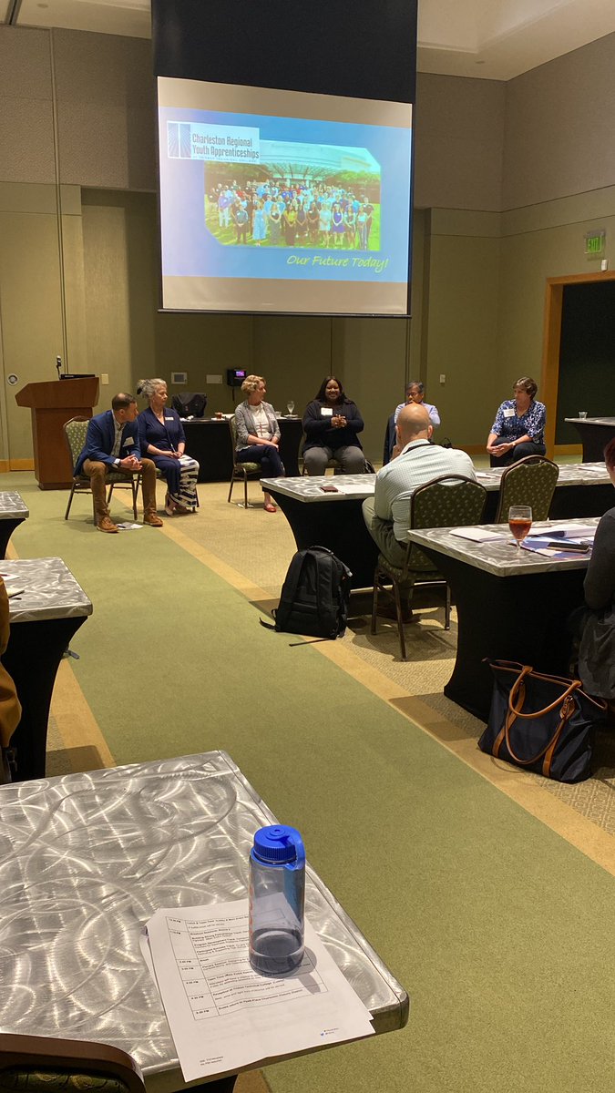 COSMOSIndiana's tweet photo. COSMOS was thrilled to spend time in Charleston attending the #YAInaction Conference at Trident Technical College!

We were able to network and learn from partners who are invested in creating high-quality youth apprenticeships! 

#PAYA
@ROIIndiana 
@NewAmericaEd  America https://t.co/gEbzv1mBgI