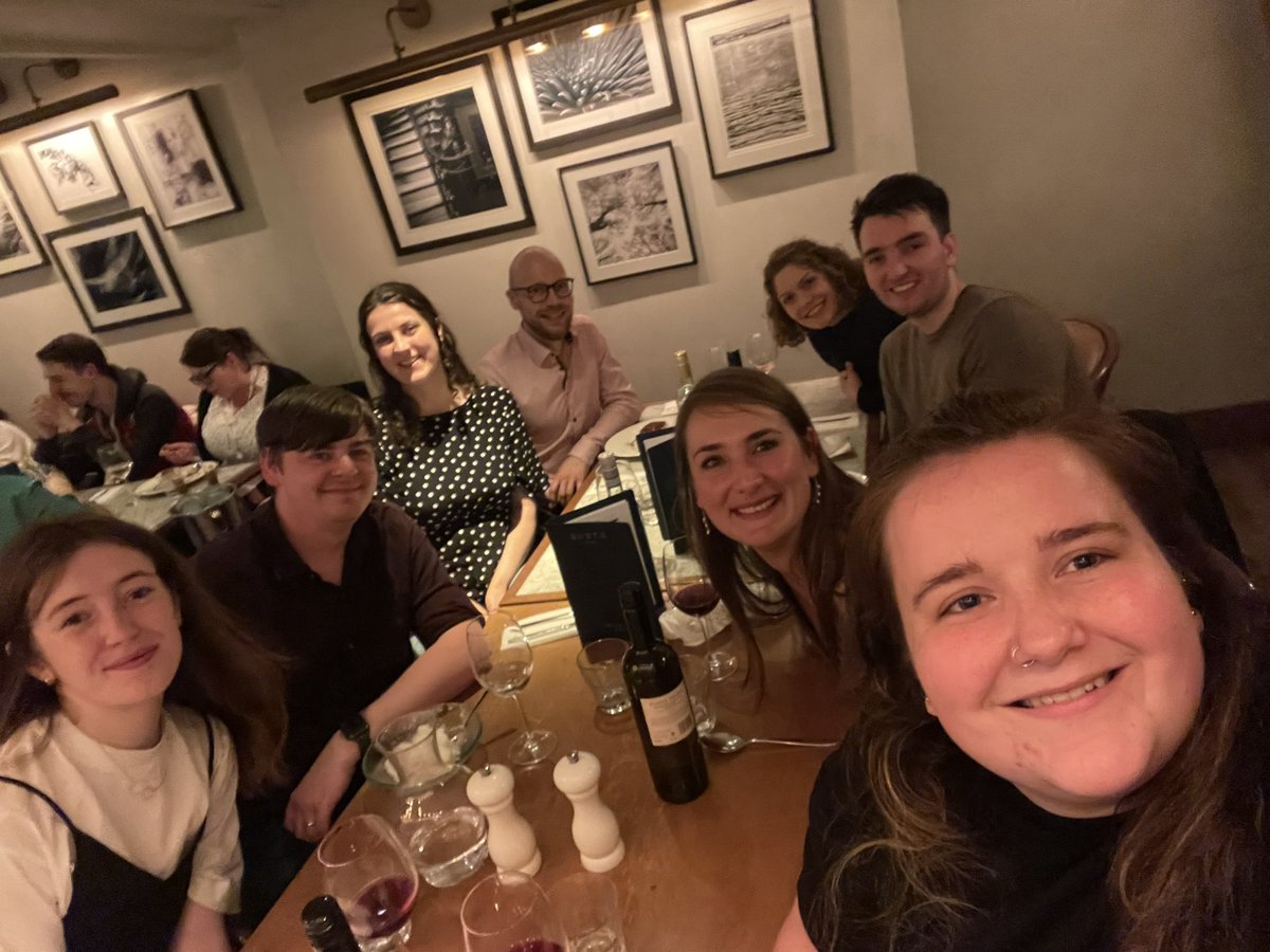 FranThomas17's tweet photo. Great meal with amazing people @BiochemSoc at the third membrane workshop #BiochemEvent https://t.co/7Q3BejWMan