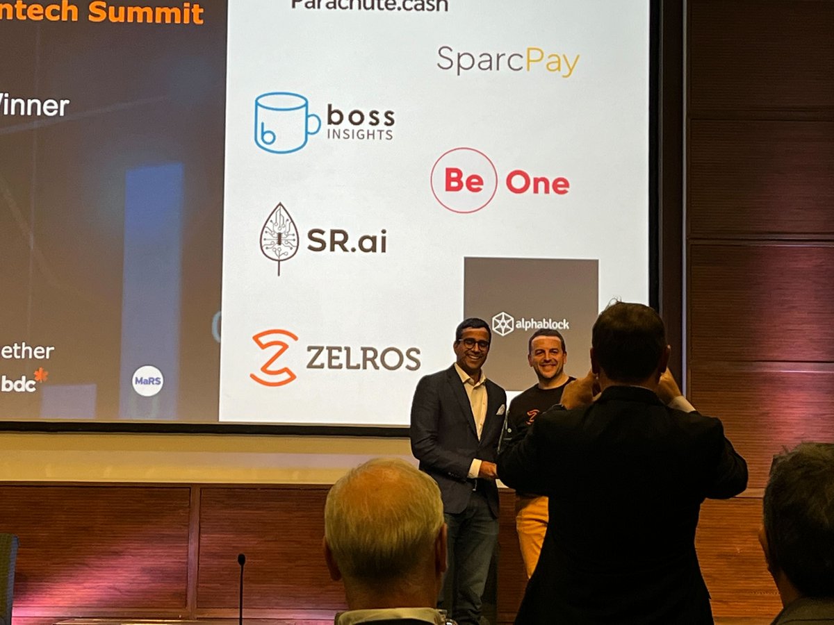 Congratulations to the winner of the CFS 2022 Pitch Battle, <a href="/damienphilippon/">Damien Philippon</a> of <a href="/Zelros/">ZELROS by Earnix</a>! 

Zelros is creating a hyper-personalized customer experience across the insurance industry using AI.

zelros.com

#CanadianTechTogether #fintech #innovation #startups <a href="/CFSTO/">CFS | Canadian Fintech Summit</a>