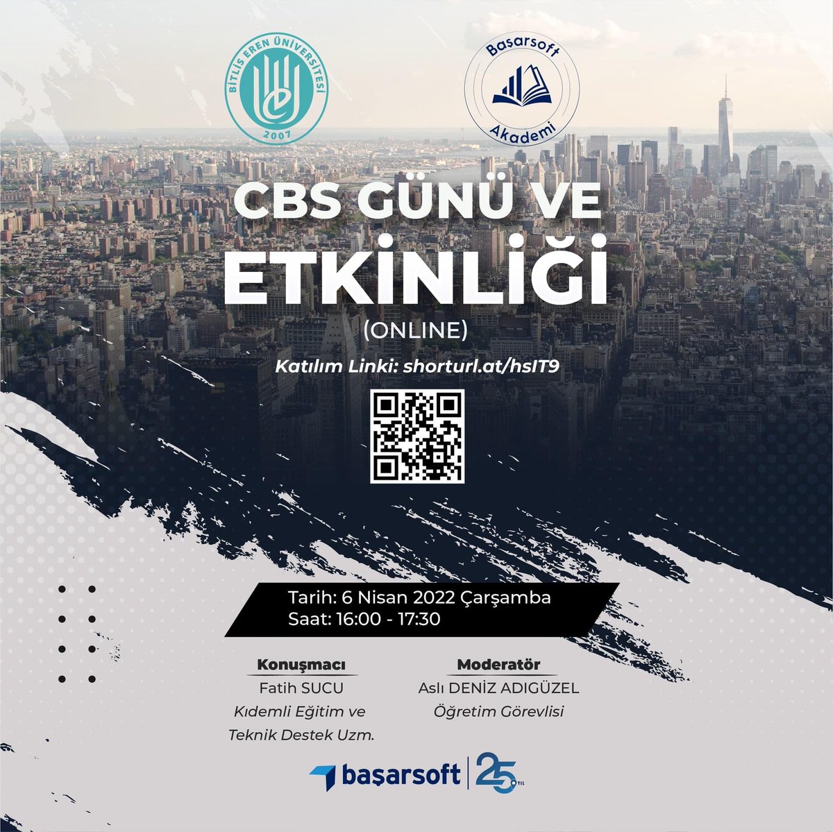 adiguzel007's tweet photo. CBS Günü ve Etkinliğimizde sizleri de aramızda görmekten mutluluk duyarız.
Etkinliğimize https://t.co/DEuYaG7ggP bağlantısından katılım sağlayabilirsiniz.
#Başarsoft #MapInfo #BaşarsoftAkademi #CBS #GIS #Harita #bitliserenüniversitesi https://t.co/3ZDcCB0C3D