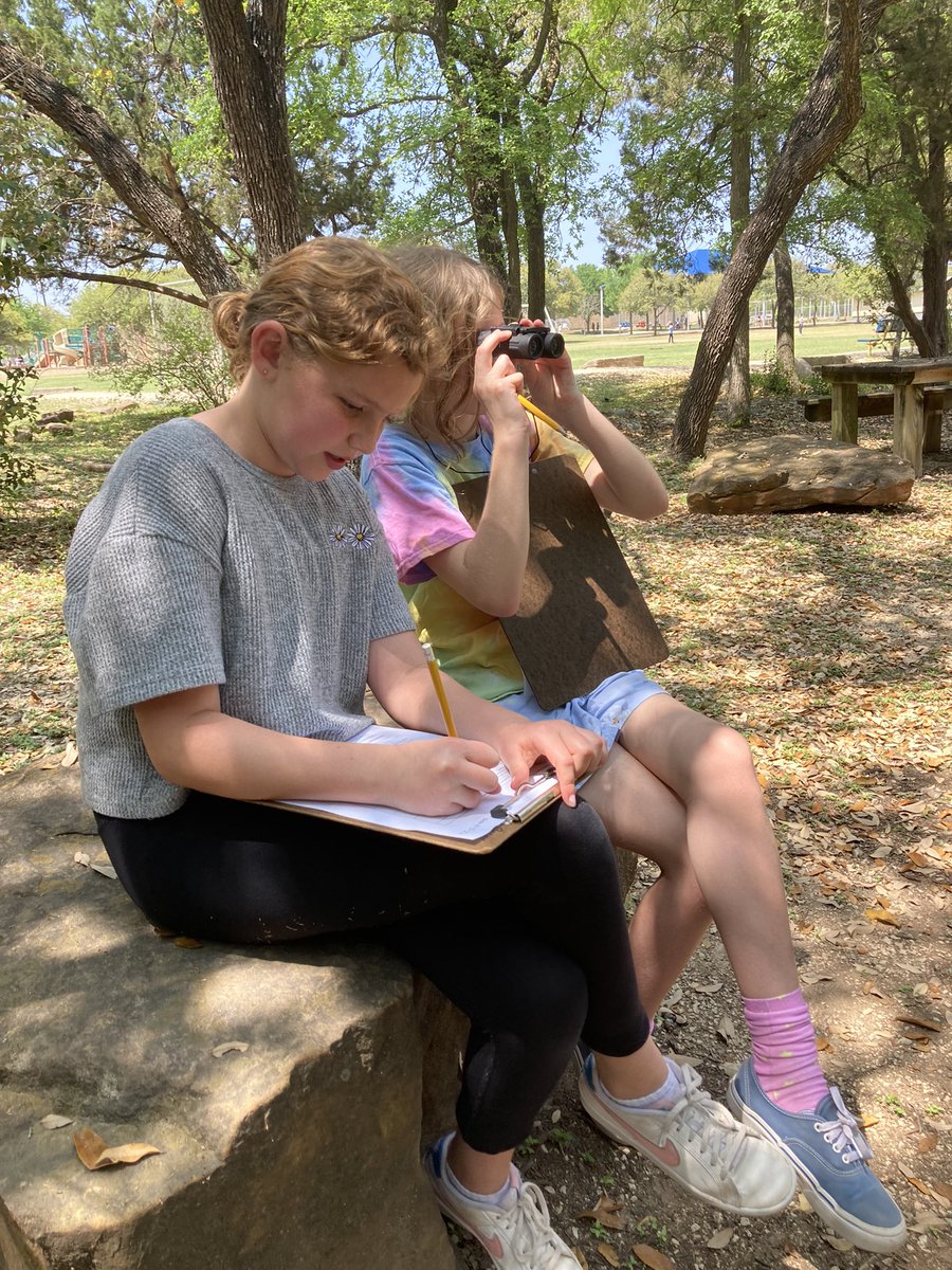 OHE4th's tweet photo. It was a beautiful day for outdoor learning! Our scientists loved learning more about ecosystems and observing food chains in action! @OakHillElem @AISDElementary @AustinISD_STEM https://t.co/Km5HK4VUTp