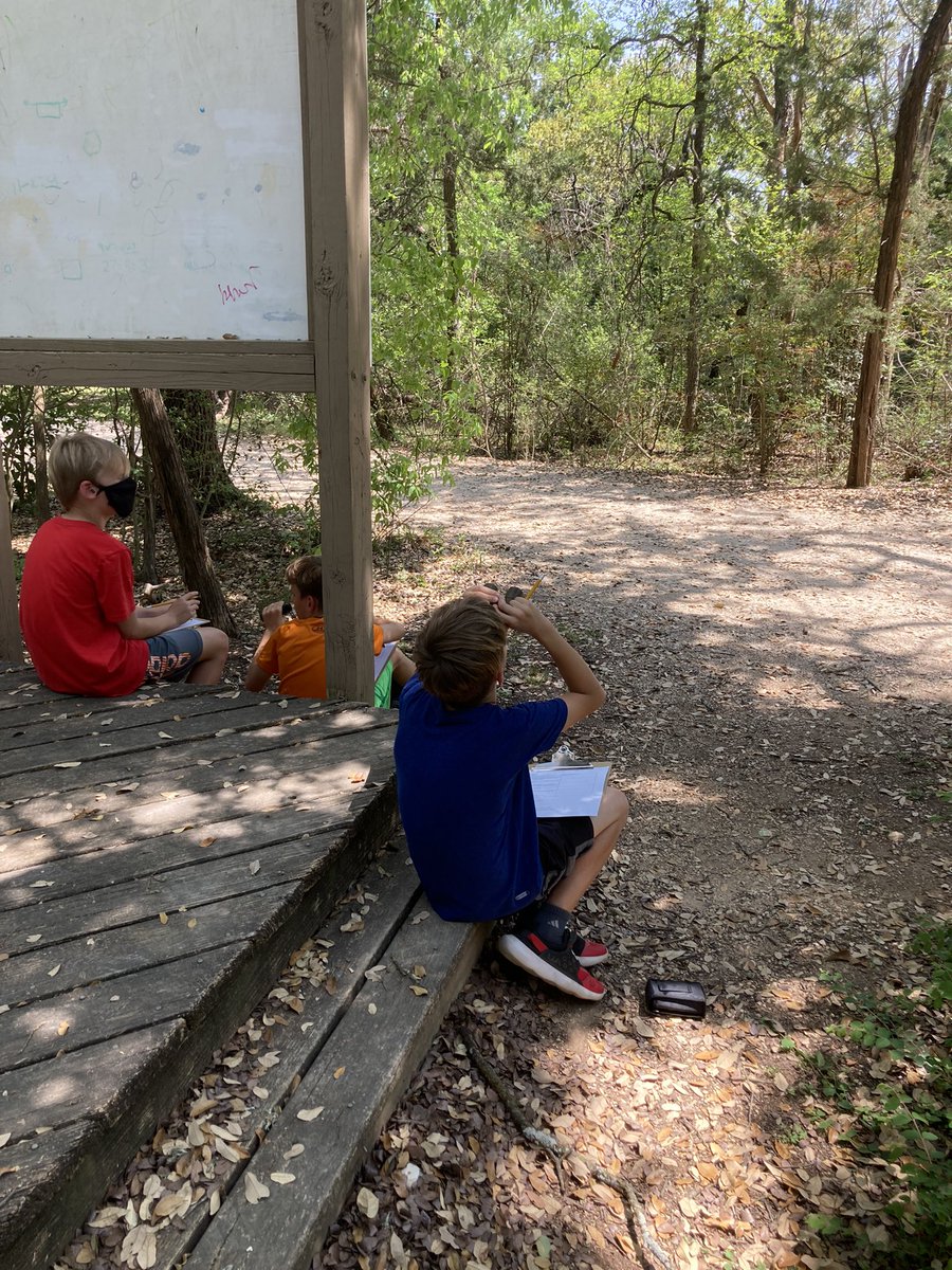 OHE4th's tweet photo. It was a beautiful day for outdoor learning! Our scientists loved learning more about ecosystems and observing food chains in action! @OakHillElem @AISDElementary @AustinISD_STEM https://t.co/Km5HK4VUTp