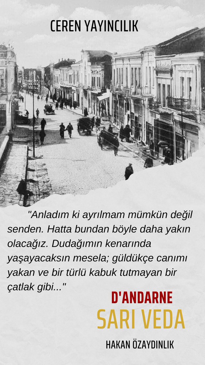 Hakan Özaydınlık (@hozaydinlik) on Twitter photo #dandernesarıveda #roman #edebiyat #kurmaca #tarih #edirne #2022edirneyılı <a href="/cerenyayin/">Ceren Kitabevi & Yayınevi & Kitap Cafe</a> #dandernesarıveda #roman #edebiyat #kurmaca #tarih #edirne #2022edirneyılı <a href="/cerenyayin/">Ceren Kitabevi & Yayınevi & Kitap Cafe</a>