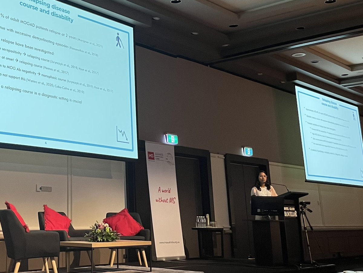 Ganesha_Li's tweet photo. Thrilled to have presented at my first interstate conference at #MSResearchconf22 in Hobart! What a fantastic two days of insightful talks and posters. Excited to continue our research on predicting a relapsing course in #MOGAD. https://t.co/FPf1b5gDSU