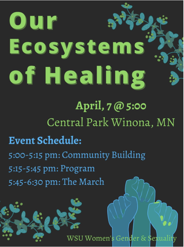TaylorLaur's tweet photo. TWO MORE DAYS UNTIL TAKE BACK THE NIGHT IN WINONA!!! Wear teal/black and come get a free plant! I invite everyone to come! https://t.co/WJJp6YptO6