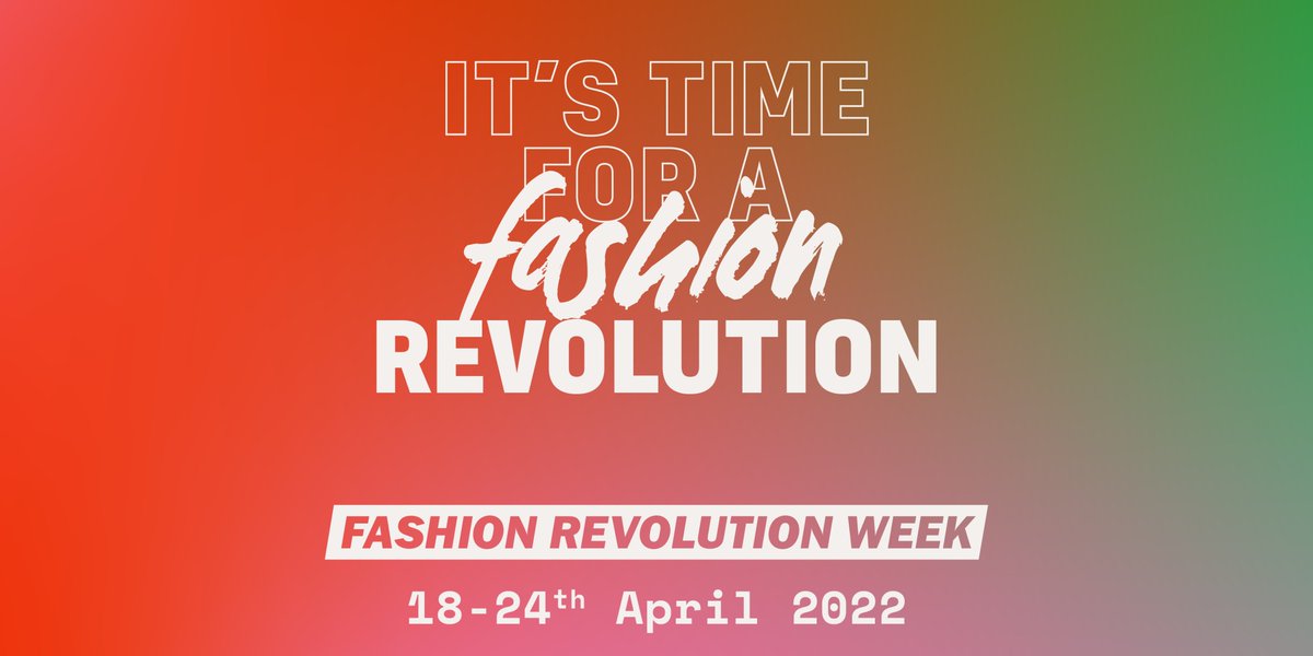 The countdown is on to #FashionRevolutionWeek2022 ⏰🎉 Our team of volunteers are working hard on getting a tonne of brilliant events together - opportunities to stand up for the people who make our clothes and the planet those clothes impact 🌍💚 We can't wait to tell you more!