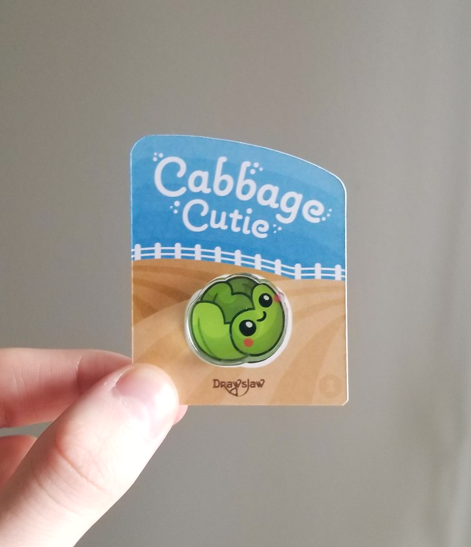 drawslaw's tweet photo. Cabbage and Bee pins are now available in our store!

https://t.co/gdezCKdpjK https://t.co/RGnTISP4AE