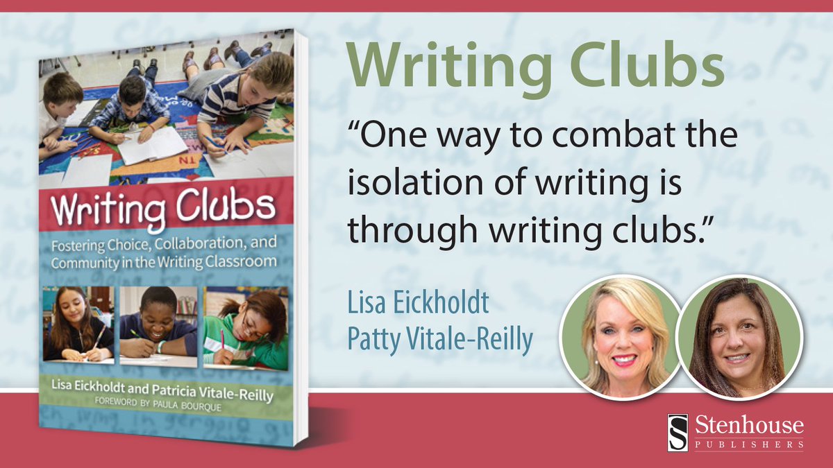 stenhousepub's tweet photo. Students enjoy working with classmates. In Writing Clubs, collaborating is an essential part of the writing process. @LisaEickholdt and @PattyvReilly show how students can work together even when learning remotely.
#StenhousePubs #WritingClubs
https://t.co/ODRmmPzHII https://t.co/aAjeDHadvQ