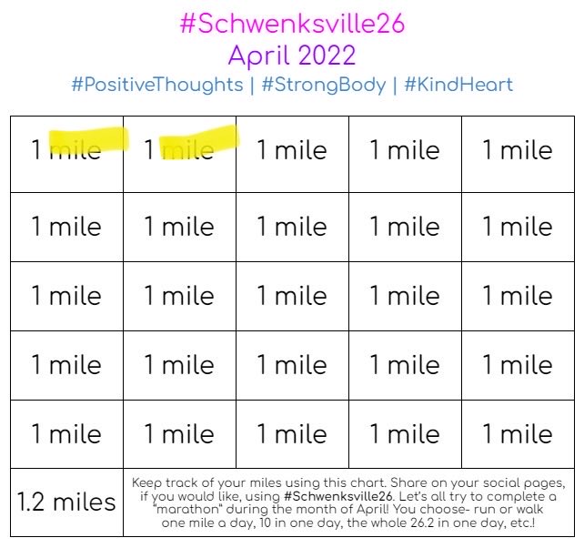 mrslongwellness's tweet photo. Finally got started with the #Schwenksville26. 2 miles down…better late than never. https://t.co/79lRSYRIbq