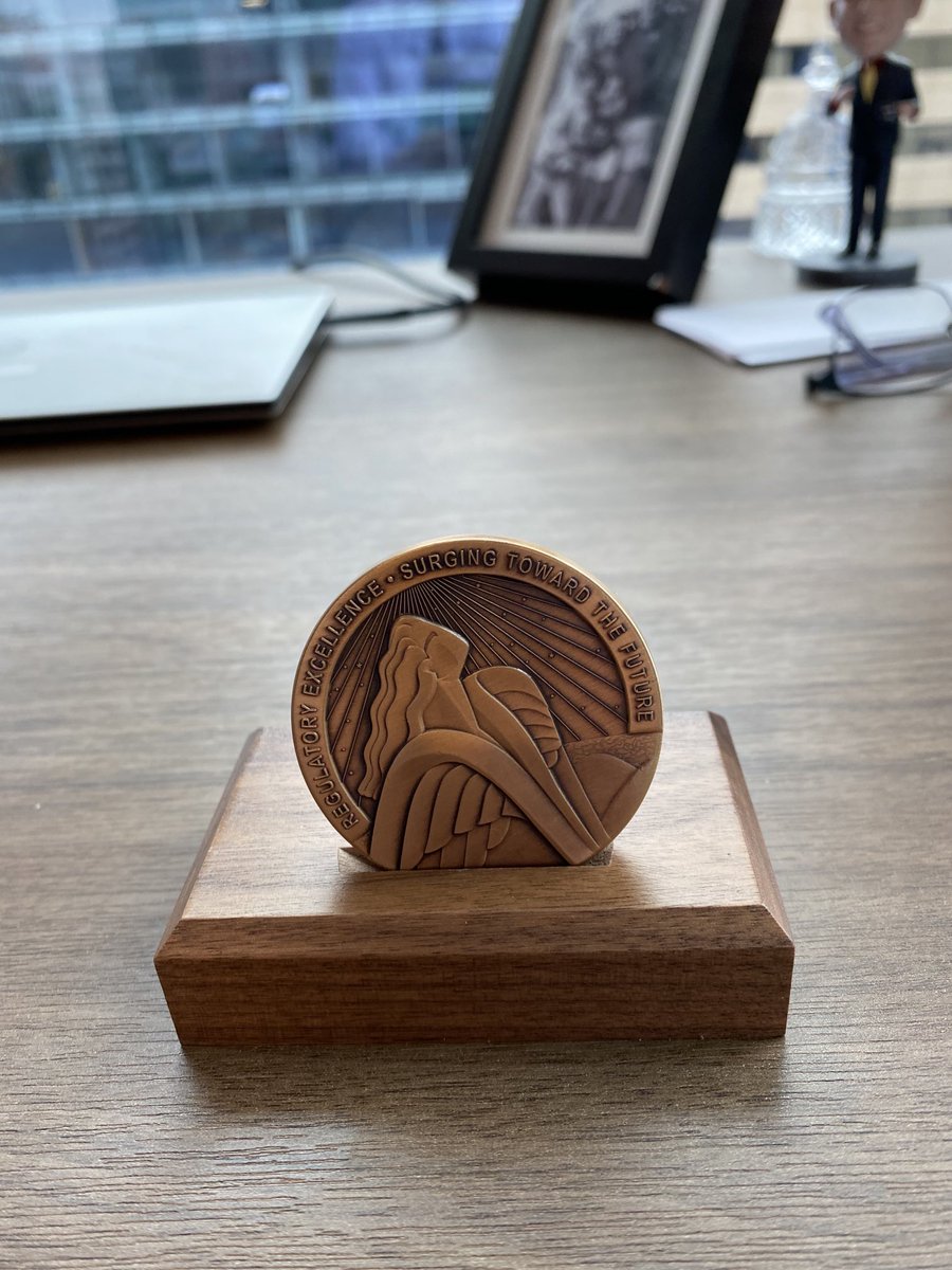 remeade's tweet photo. Got an awesome #challengecoin from ⁦@NCSBN⁩ for my presentation to their Board of Directors. Great day! https://t.co/UiCvCpuILh
