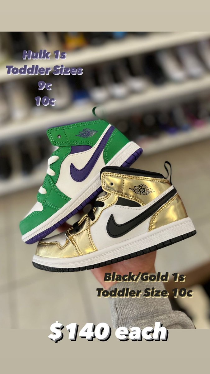 ChandonPichon's tweet photo. Couple Toddler Pairs Available!
IG @KicksByCP https://t.co/oGBpdiu6bI