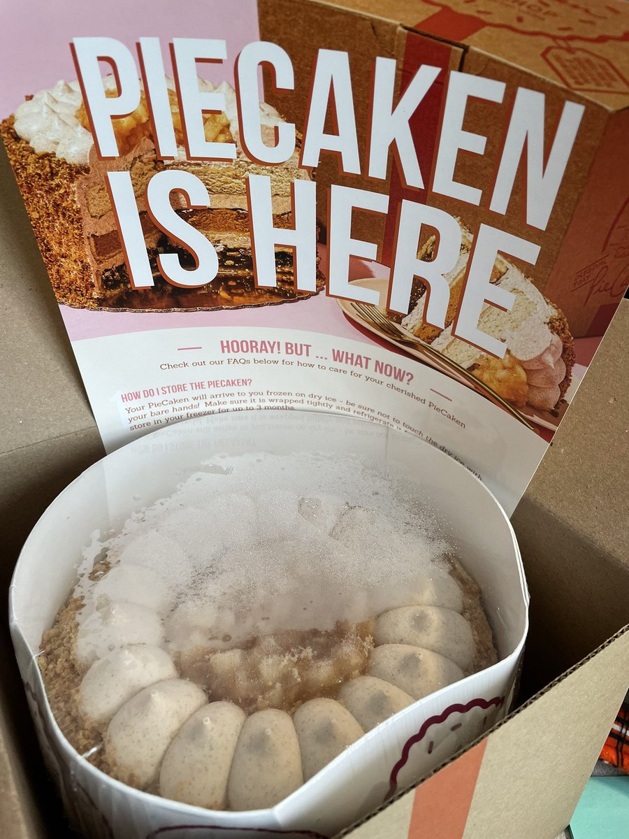 suziecuse's tweet photo. Received my #PieCaken today for pretending to laugh at @hardlynormal’s jokes for all these years 😂 Thanks for the incentive @katinelmil #partofthejob https://t.co/ftIF33qqiW