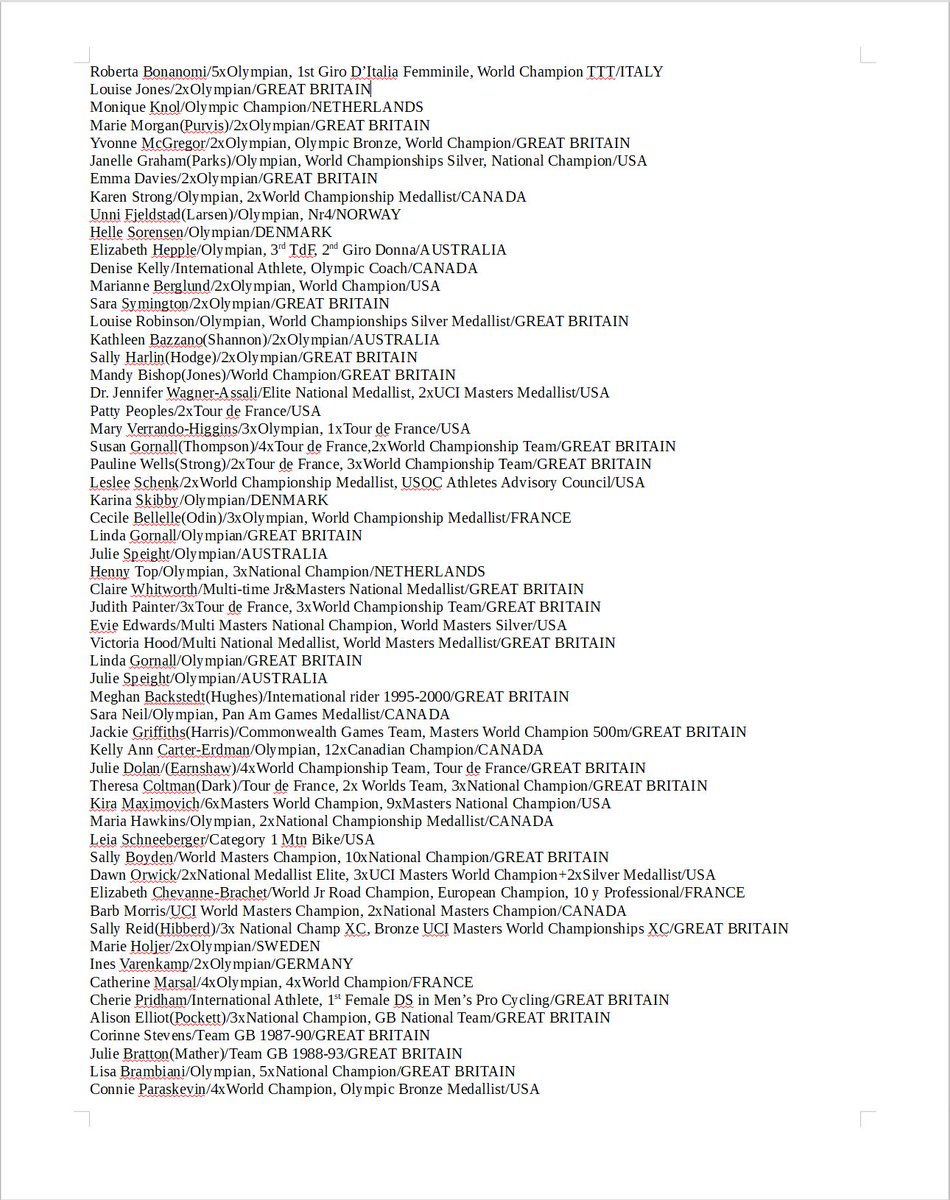 UnionFeminine's tweet photo. Today @UCI_cycling received this letter requesting they address female athletes issues with their current transgender athlete rules. If you support this please consider adding your name to the 76 women who have already signed &amp; we will let the UCI know. https://t.co/hTg2RTABlb https://t.co/pMjOuTMpPs