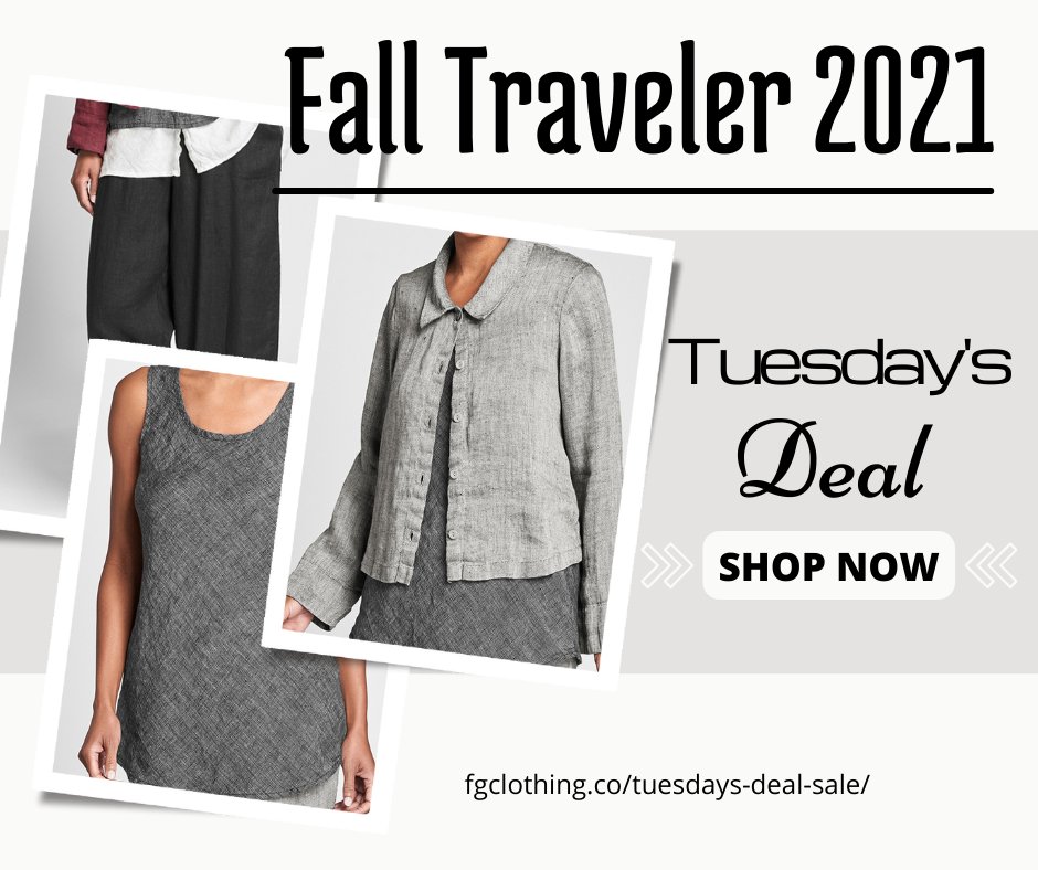 FgClothingtx's tweet photo. FLAX Fall Traveler 2021
Tuesday's Deal 4/5/22

TODAY ONLY, FLAX Fall Traveler 2021 is on SALE! Save 25% off on the Fall Traveler 2021 collection. Fall Traveler features two fabrications: yarn-dyes and melange fabrics.

https://t.co/S5wTBjUxvV https://t.co/IPfTdaVOfp