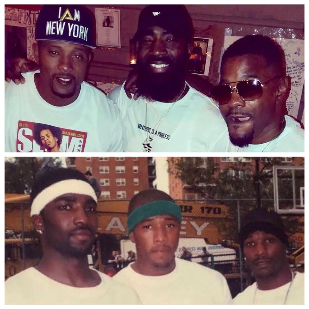 “Our Minds Has Always Been Are Weapons, We Keep Them Loaded” I learned a lot from these 2 LEGENDS ON & OFF THE COURT. I APPRECIATE YALL🤫🗽🏀💪🏾🙌🏾🙏🏾✊🏾💯🤝🏁 @therealshammgod #KareemReid #NYCPointGods #Legendary #StreetsFirst #KnowYourHistory #Basketball #Streetball #NBA