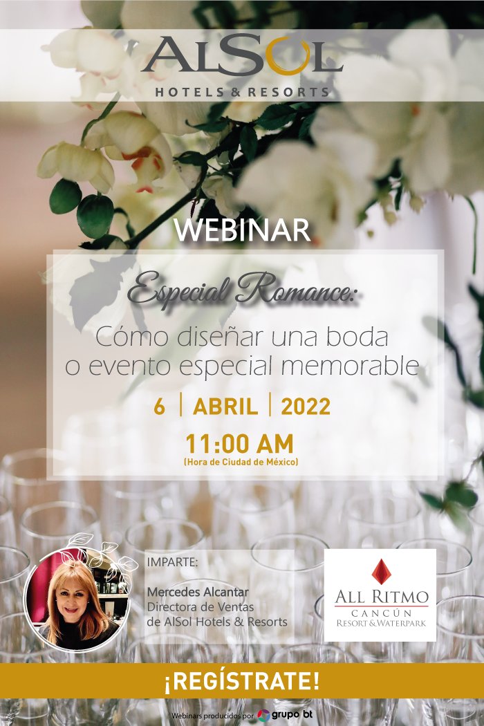 boletinmx's tweet photo. Mañana, a las 11:00 am (hora de CDMX), te esperamos en nuestro webinar Especial Romance: Cómo diseñar una boda o evento especial memorable. ¡Tendremos varias sorpresas! 👰‍♂️

Regístrate gratis aquí: 👉 https://t.co/Yl9d5WK6EW https://t.co/t3W1ySB4y1