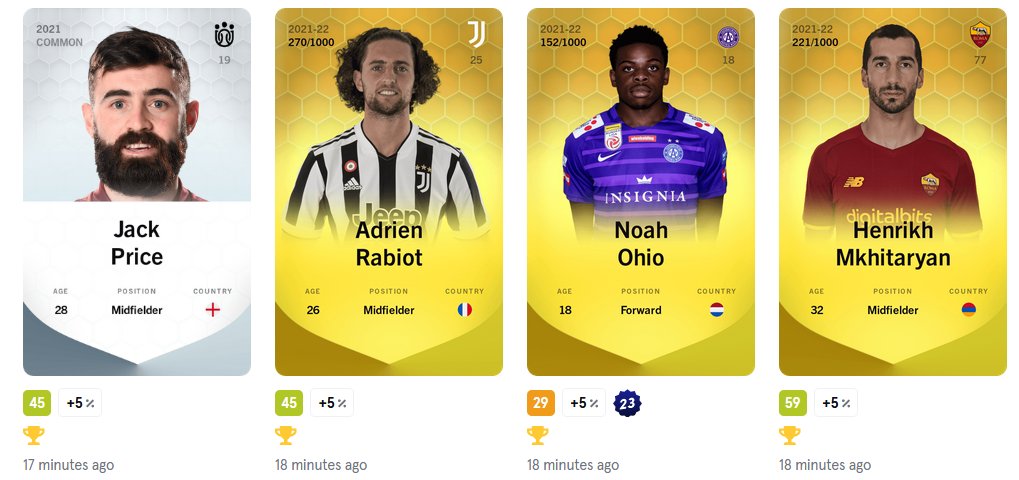 Not a bad GameWeek...
0,063 ETH total rewards