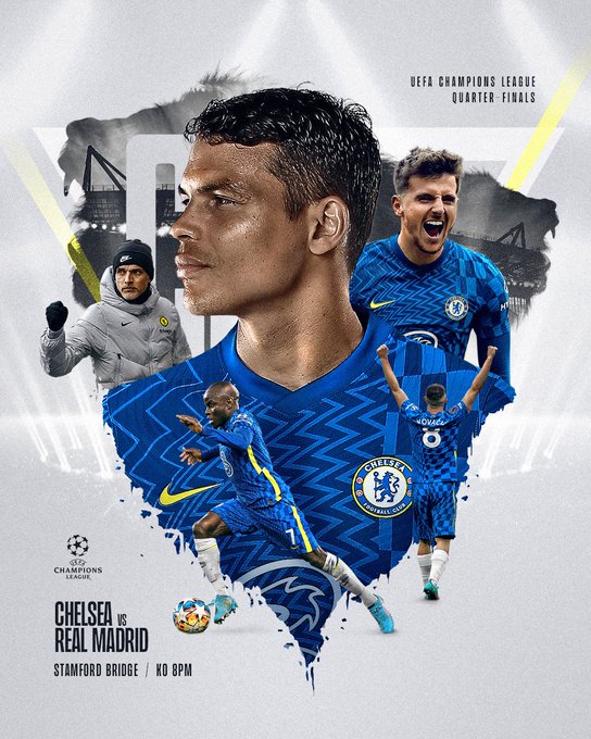 Chelsea'nin Real Madrid Maçı İçin Hazırladığı Görsel