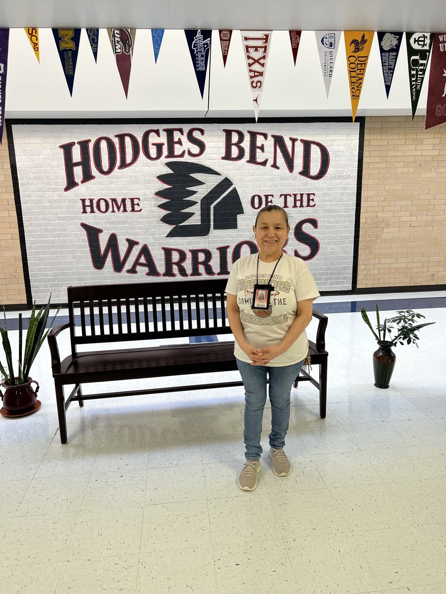 FBISDSupe's tweet photo. It is custodians like Ana Ayala that we cherish every day! This FBISD 20-year veteran goes above and beyond to lead her team at Hodges Bend MS! This school is clean, shiny and welcoming! Thank you, Ms. Ayala for all you do for HBMS and Fort Bend! Proud Supt! https://t.co/dJEn3rrRqA