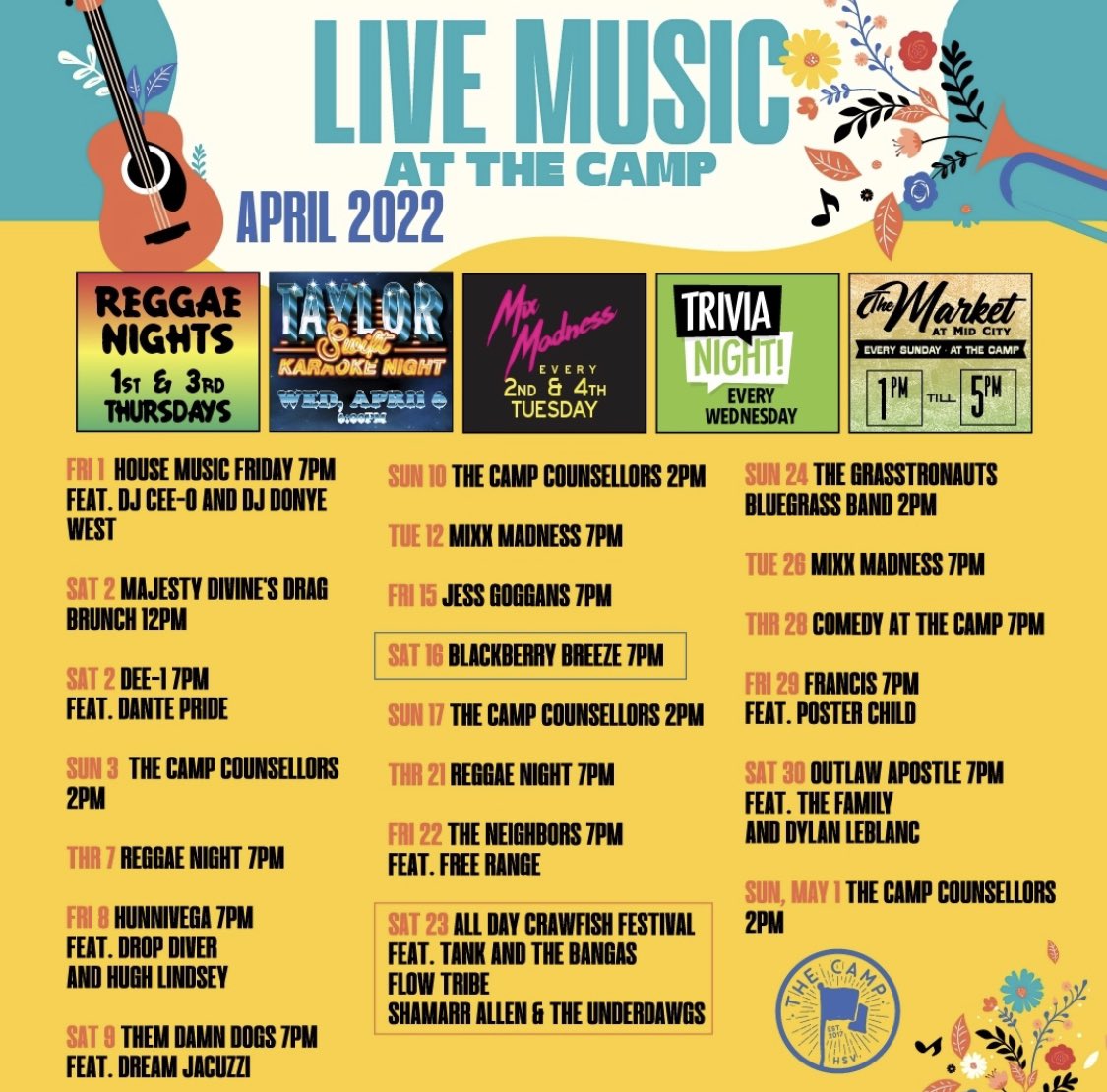 Rocket CityScope Huntsville on Twitter "TheCamp AprilCalendar 