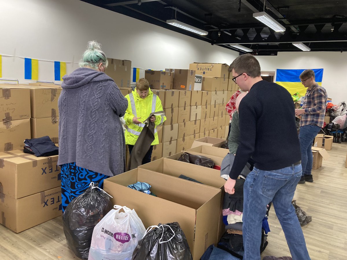 Was great for myself and fellow @LabourMorecambe members to visit the Humanitarian Aid for Ukraine collection point in the Arndale Centre today. Well done to Jack White for his amazing work organising this collection, and to the people of Morecambe who have been very generous.