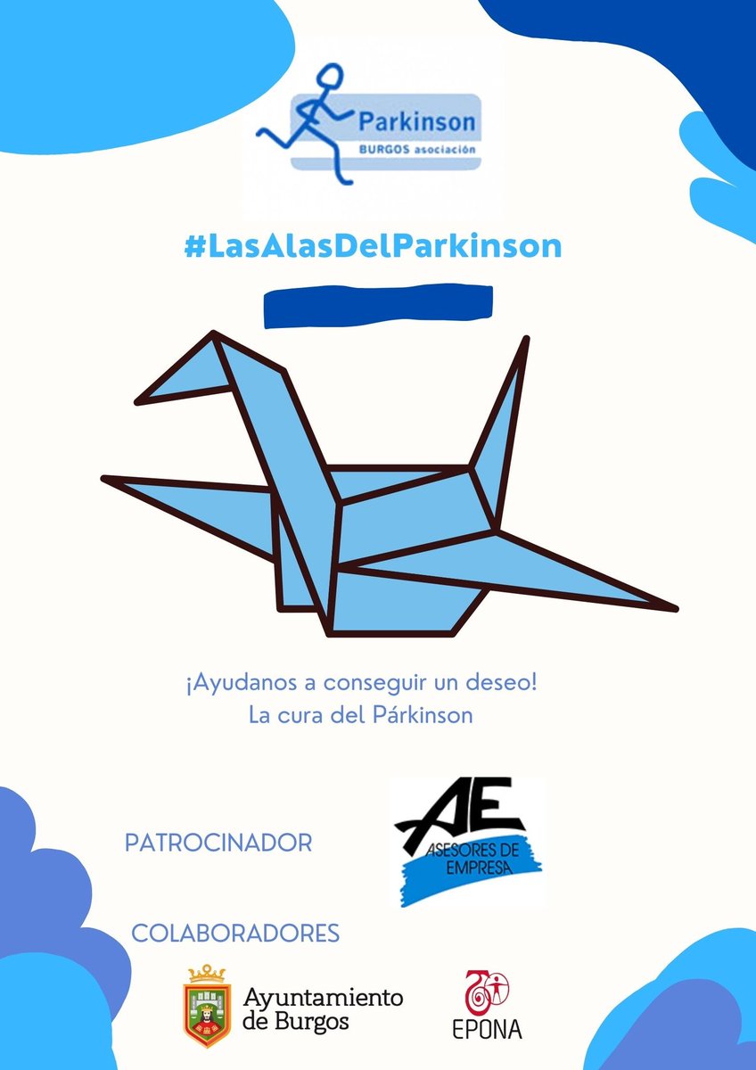 #LasAlasDelParkinson.  Ayúdanos a conseguir un deseo! …la cura del #párkinson. Próximamente… en #Burgos. CONTAMOS CONTIGO!!