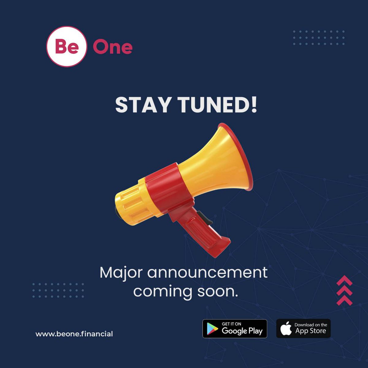 BeOneFinancial's tweet photo. Major announcement coming soon.
#BeOneFinancial #Cryptocurrency #CustomerService #multicurrency https://t.co/fFLj7pMWHP