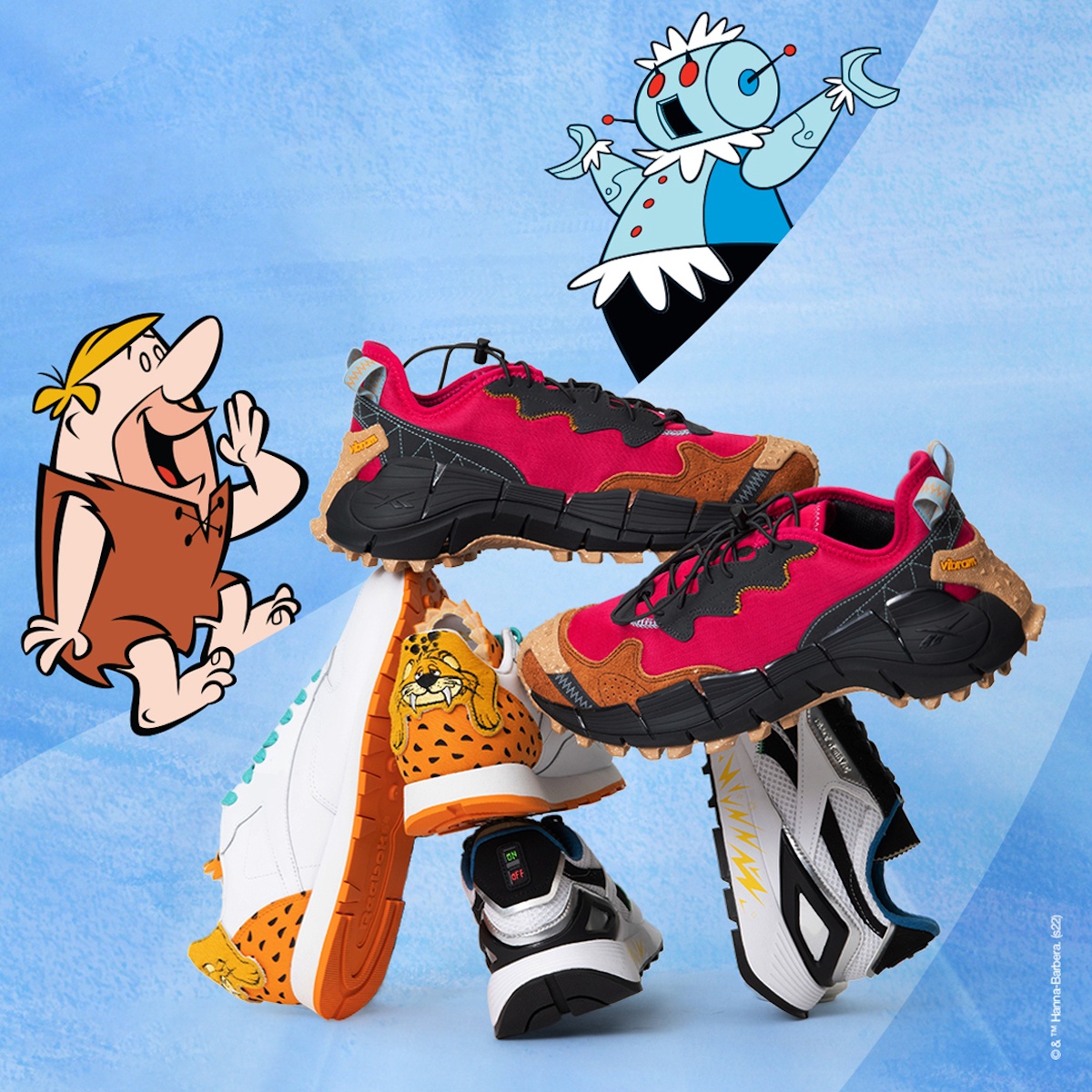 Los Supersónicos y los Picapiedra se reúnen gracias a Reebok. desempacados.com/los-supersonic…