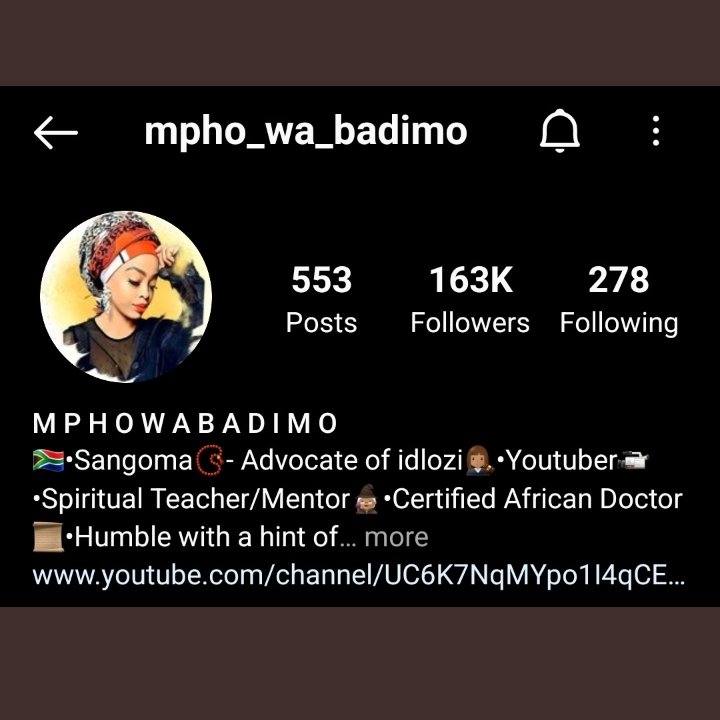 Elizabe67534066's tweet photo. #BBMzansi #MphoWaBadimo𓃵 #MphoTheWinner 
#MphoXTheWinner   no post no updates but the account keeps growing. Road to 200k we can do this. https://t.co/zor10kWgJg