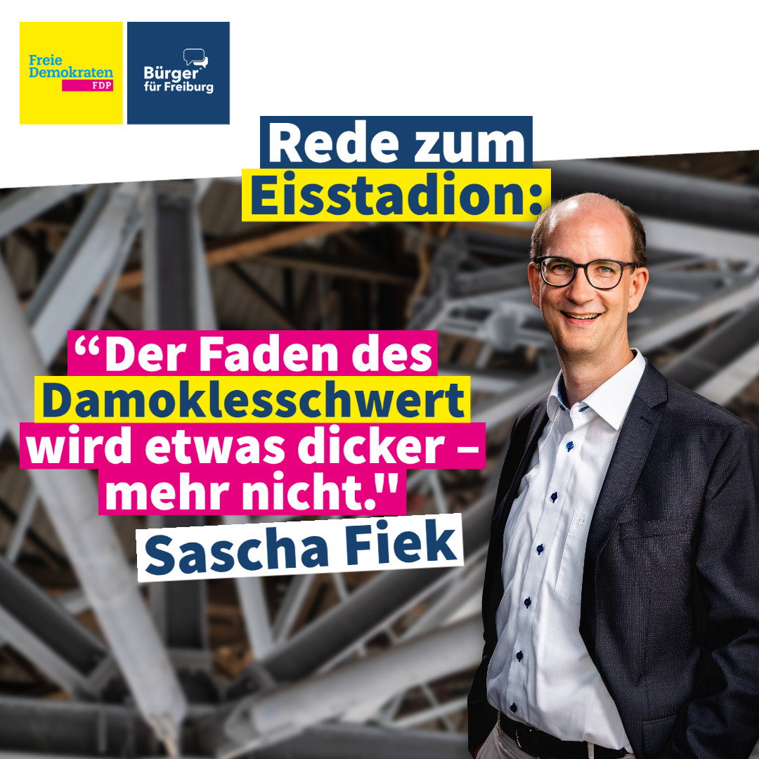 Das Damoklesschwert hängt weiter über dem #Eissport in #Freiburg – wenn auch mit etwas dickerem Faden.

So sieht <a href="/SaschaFiek/">Sascha Fiek</a> den heuteigen Beschluss, die Echte Helden Arena bis 2029 zu verlängern. Eine neue Halle braucht es weiter, bevor es bald wieder zu spät ist.