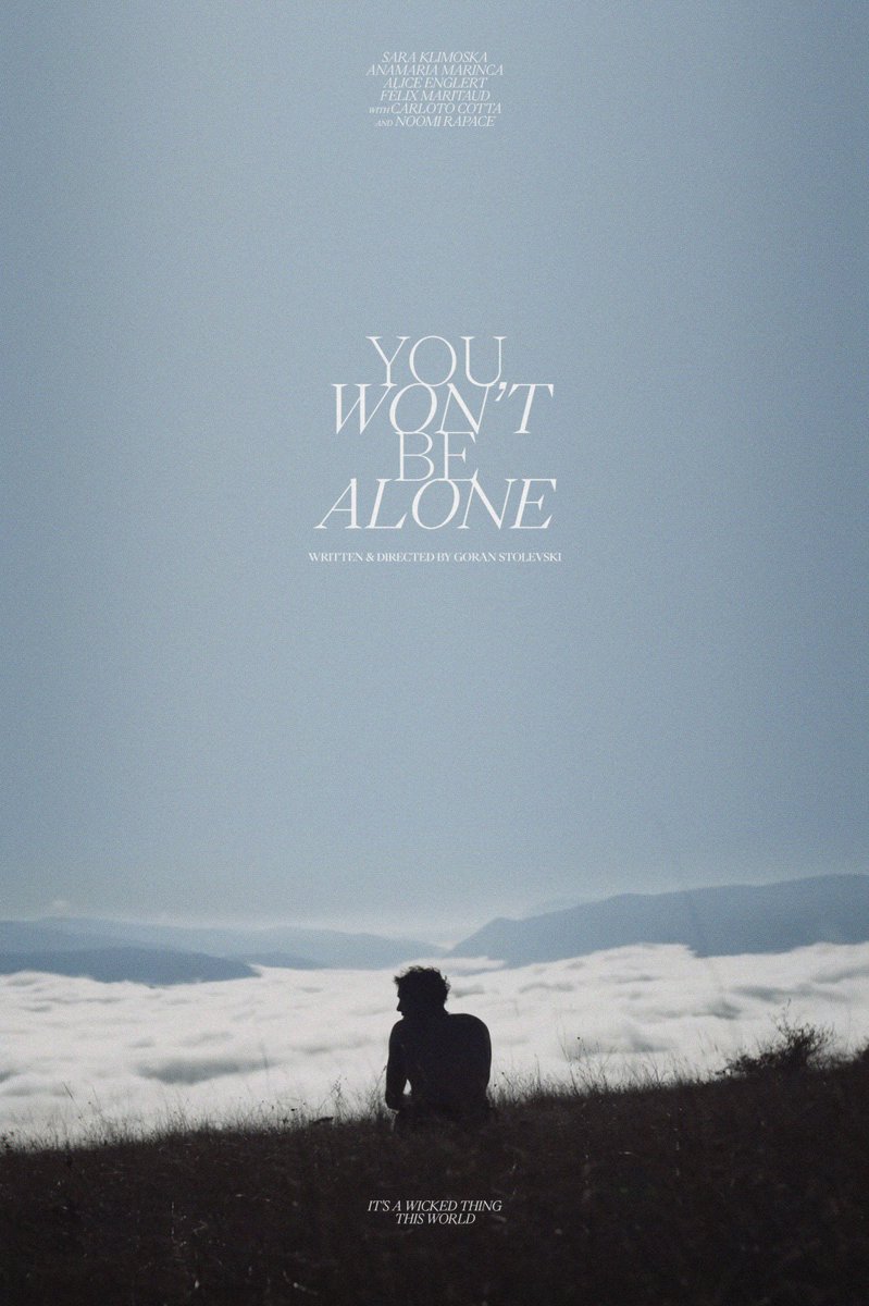 Alternative movie poster for Goran Stolevski's 'You Won't Be Alone' (2/3)