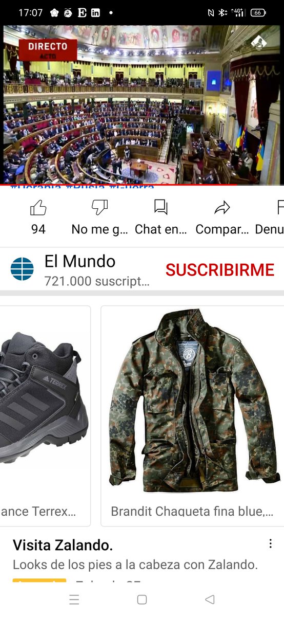 AnaDopico1's tweet photo. Cuando las máquinas del marketing digital toman el poder y no hay nadie detrás con sensibilidad. Zelensky interviene en el Congreso y Zalando nos vende "guerreras"😢 https://t.co/QaNzR9tANP