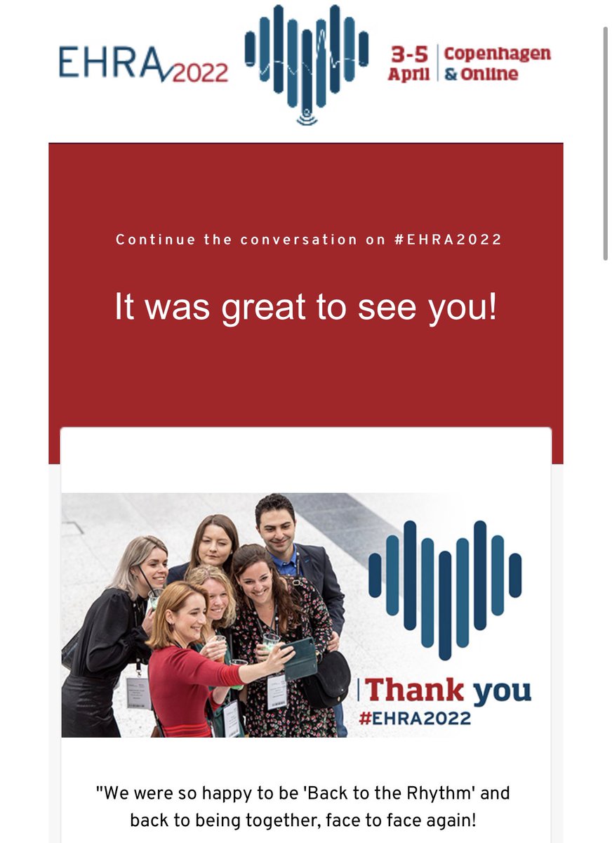 Dominik Linz (@dominik_linz) on Twitter photo #EPeeps
Really happy to see this photo of our #AFib_MUMC_UCPH #AFib #PhD group selected for the “thank you for being part of #EHRA2022” email 🙂
And here the superstars
<a href="/GawalkoMonika/">MonikaGawalko</a> <a href="/RachelvdVelden_/">RachelvdVelden</a> <a href="/AstridHermans/">Astrid Hermans</a> <a href="/BetzKonstanze/">Konstanze Betz</a> <a href="/MoediGhossein92/">Mohammed Ali Ghossein</a>
<a href="/kvernooy/">Kevin Vernooy</a> <a href="/EHRAPresident/">EHRAPresident</a> #EPeeps
Really happy to see this photo of our #AFib_MUMC_UCPH #AFib #PhD group selected for the “thank you for being part of #EHRA2022” email 🙂
And here the superstars
<a href="/GawalkoMonika/">MonikaGawalko</a> <a href="/RachelvdVelden_/">RachelvdVelden</a> <a href="/AstridHermans/">Astrid Hermans</a> <a href="/BetzKonstanze/">Konstanze Betz</a> <a href="/MoediGhossein92/">Mohammed Ali Ghossein</a>
<a href="/kvernooy/">Kevin Vernooy</a> <a href="/EHRAPresident/">EHRAPresident</a>