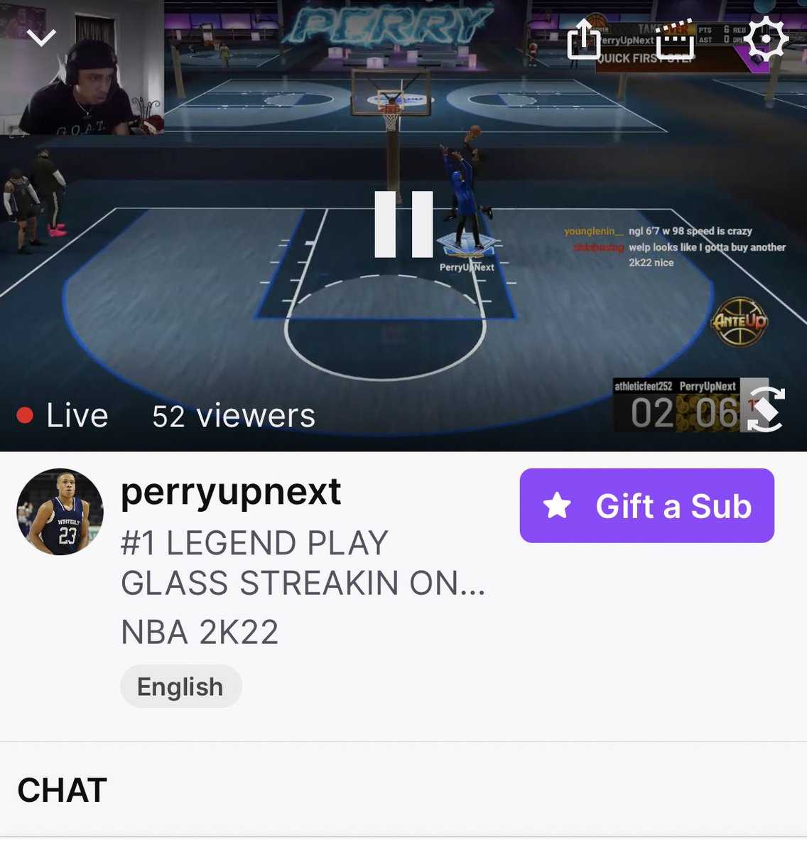 PerryUpNext's tweet image. W STREAM WE WAS GOING CRAZY TODAY! APPRECIATE ALL THE LOVE AN SUPPORT! IM LOCKED IN THE GRIND DONT STOP!! “PERRYUPNEXT”🗣🗣🗣 … GOD IS GOOD!!❤️❤️🙏🏾🙏🏾#NBA2K22 #perryupnext