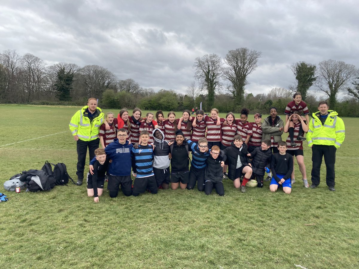 CWCHS_PE's tweet photo. Year 8 Urdd 7s squads who represented @CardiffWestCHS with our brilliant Community Police Officers .  We are grateful for the support they give us and it is great to see the rapport they are developing with our students. https://t.co/eAWAP8fY4G