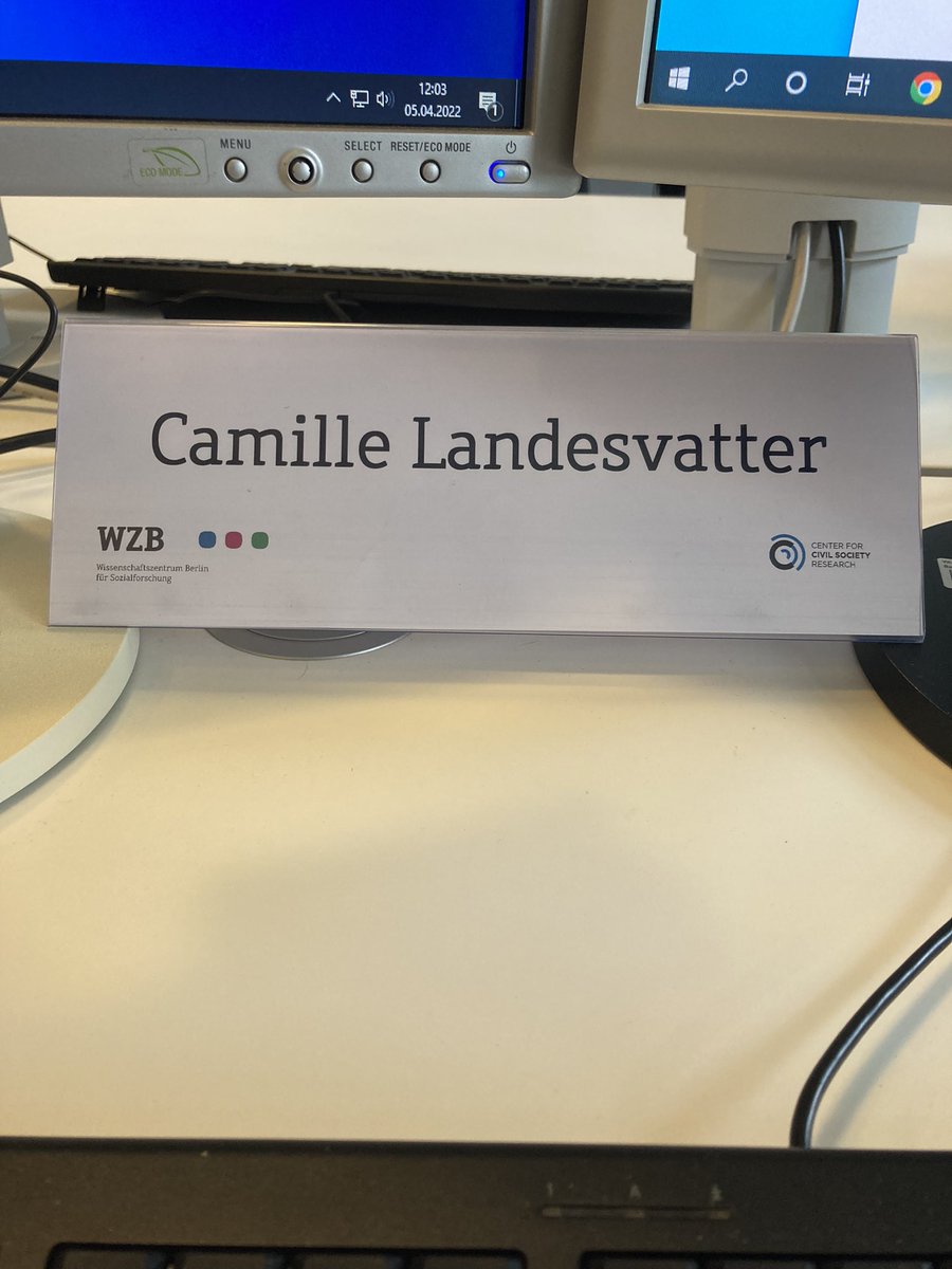 Starting from today I will be Guest Researcher at the <a href="/WZB_Berlin/">WZB</a> (ZZ Department). Thanks for the warm welcome! And of course, if anybody is interested in having coffee/lunch/etc, I am happy to hear from you 🙋‍♀️