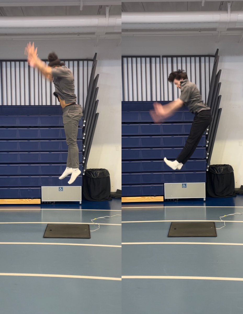 SJPStrength's tweet photo. Couple of vertical jump school records came down today at the Wellness Fair!

Joenel A. ‘23 - 42.8” 🥇
Drew M. ‘23 - 41.4” 🥈 https://t.co/ThpVz395KN