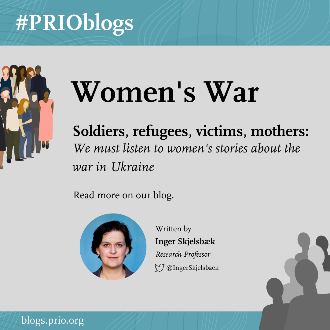PRIOresearch's tweet photo. #Ukrainian #women are not only vulnerable #refugees. They are also #warriors.
Head over to #PRIOblogs to read about the importance of listening to women's stories about the war in #Ukraine 👇 https://t.co/eQiL0gwmyi
@IngerSkjelsbaek
#PRIOgps
#UkraineWar https://t.co/zyUkLQvvJc