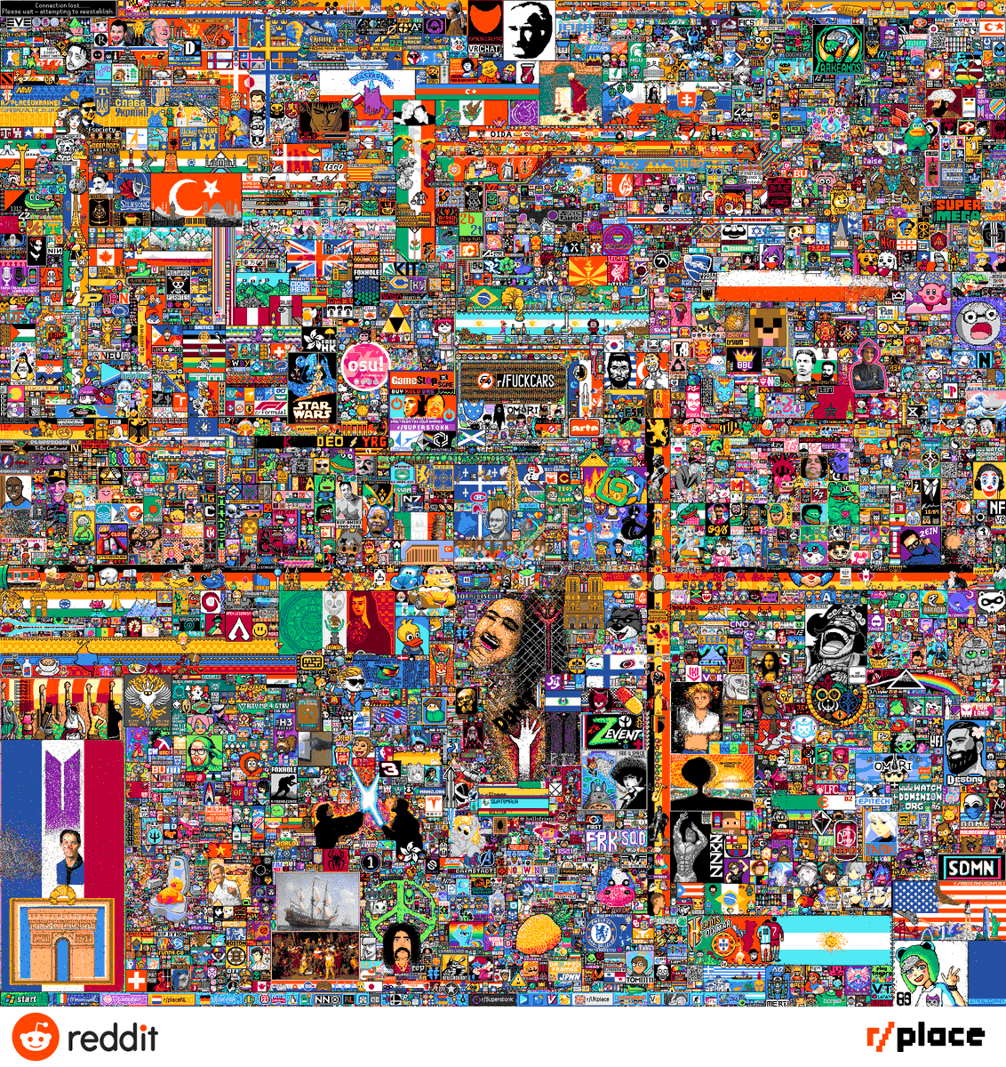 We present to you... [drum roll, please!] the final r/place 2022 canvas.